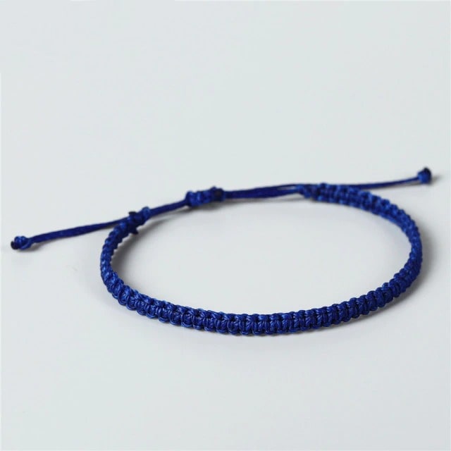 Bracelet macramé couleur bleu ciel