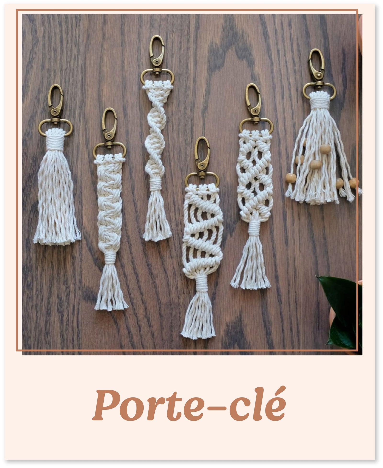 Porte-clé macramé