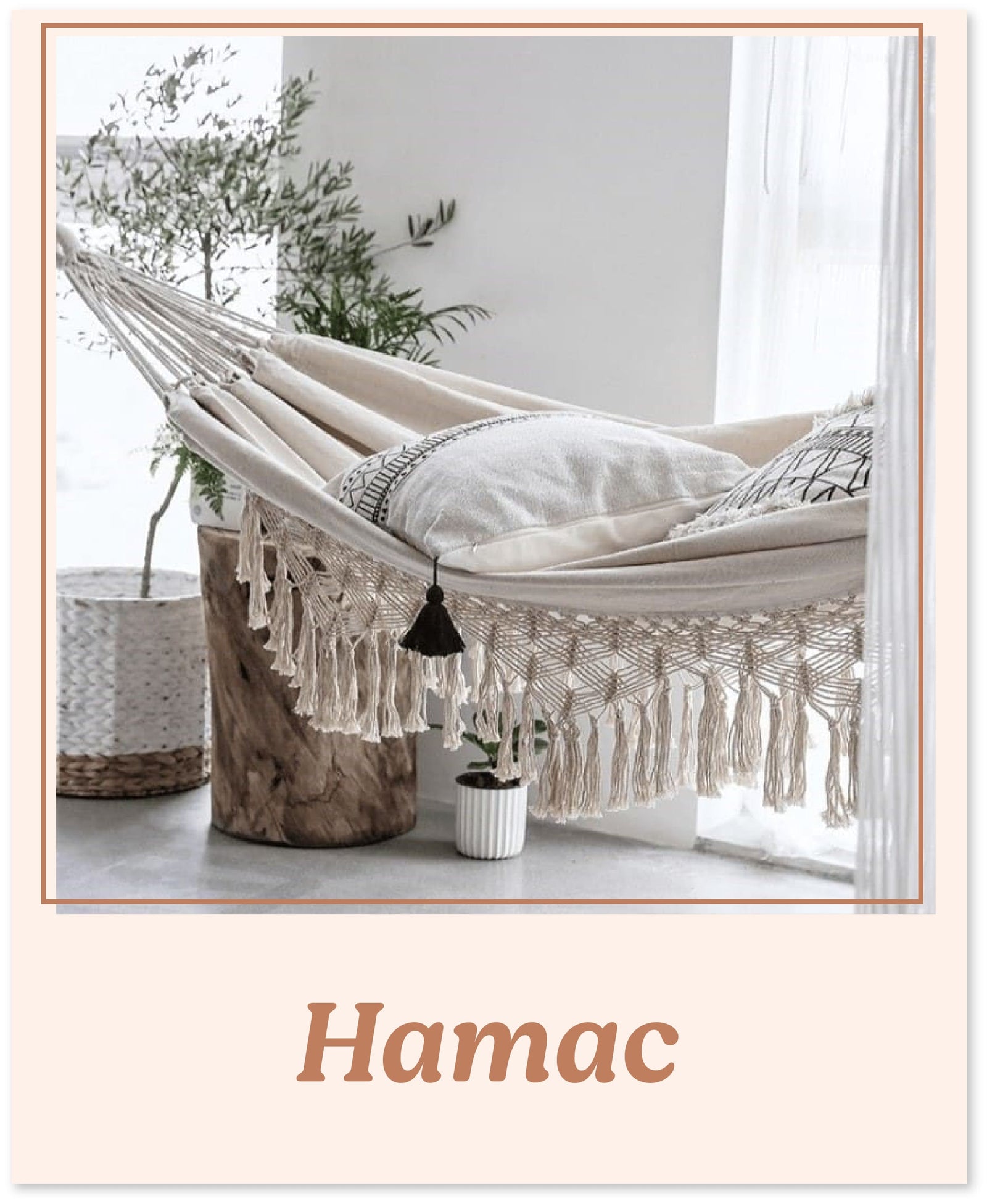 Hamac macramé