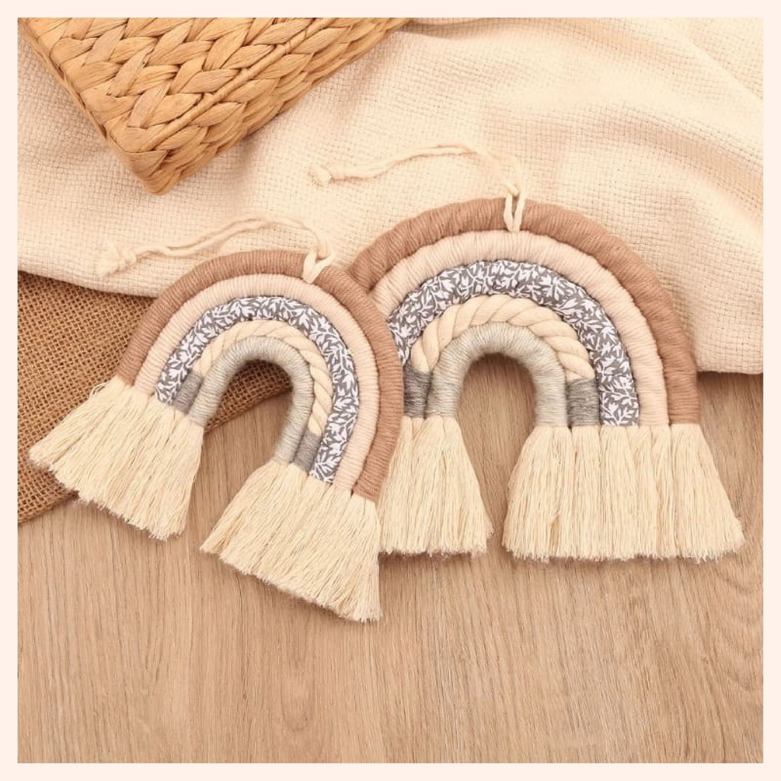 Arc en ciel macramé