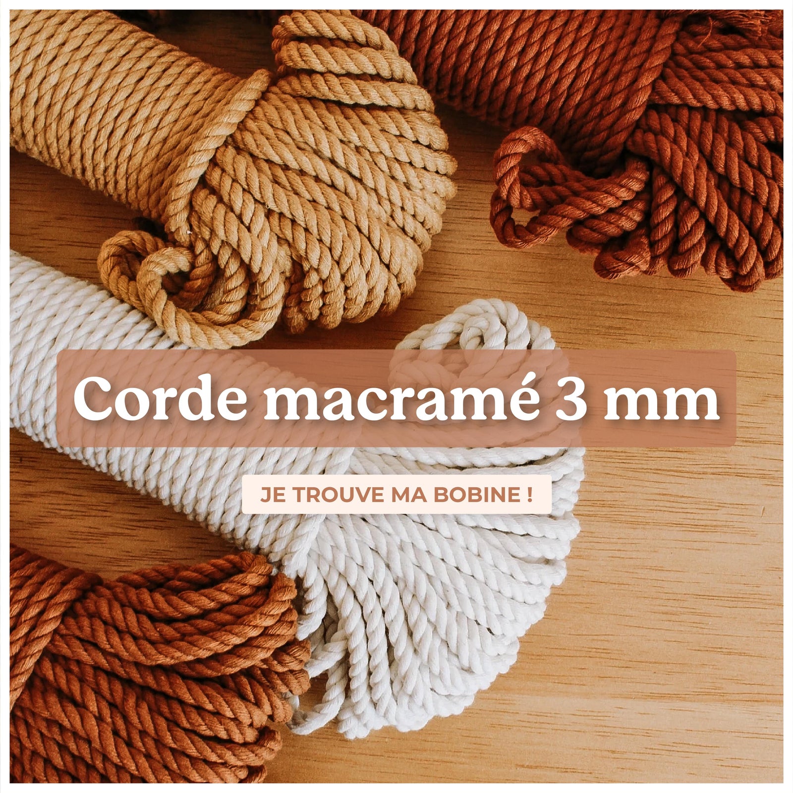 Corde macramé 3 mm