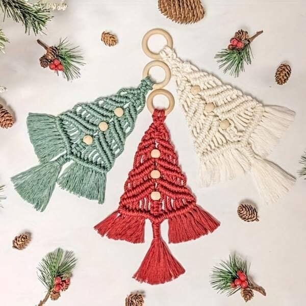 kit diy macrame sapin