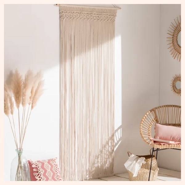 rideau macramé