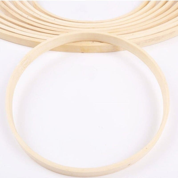 12pcs 20cm Dream Catcher Anneaux de bricolage Rond Cadre de cerceau de