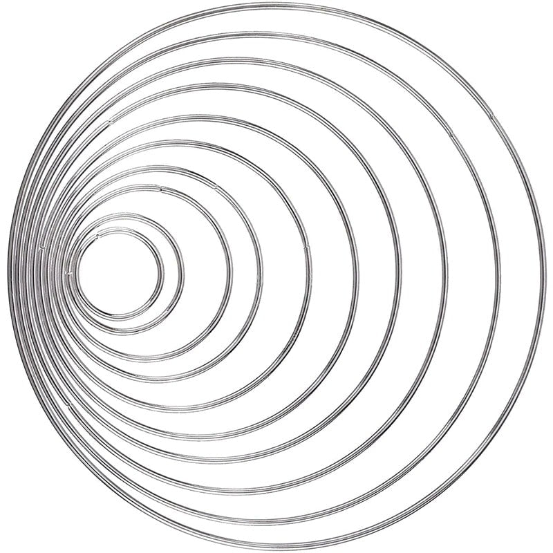 Anneau métal macramé