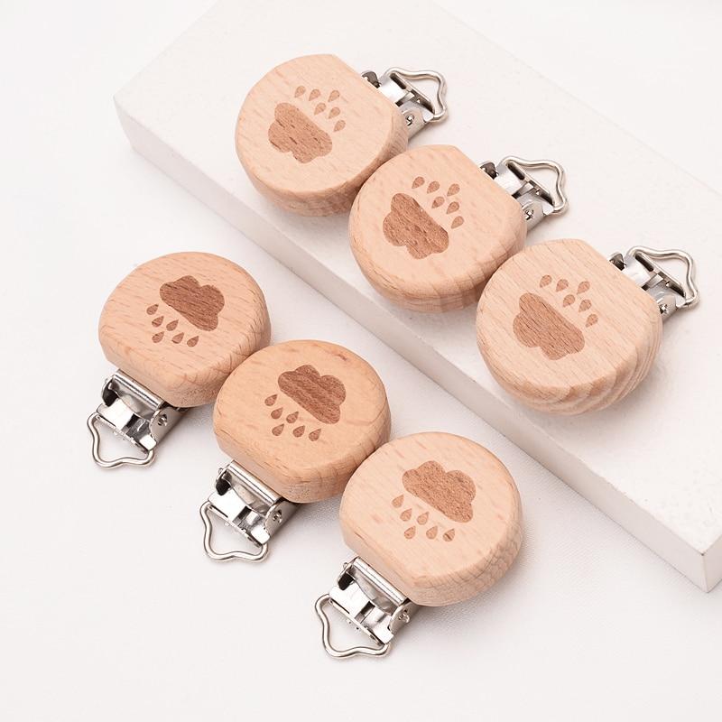 Attache tétine macramé personnalisable nuage