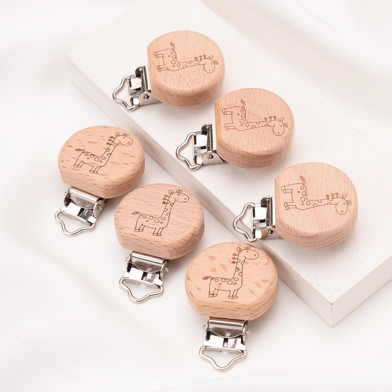 Attache tétine macramé personnalisable girafe