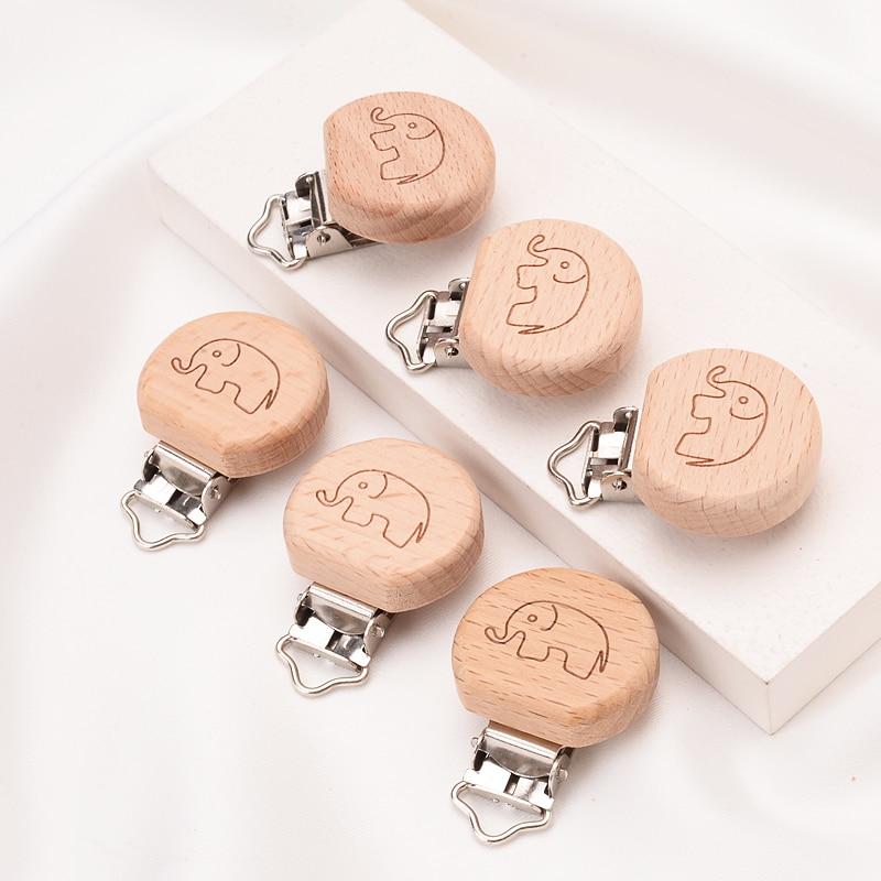 Attache tétine macramé personnalisable éléphant