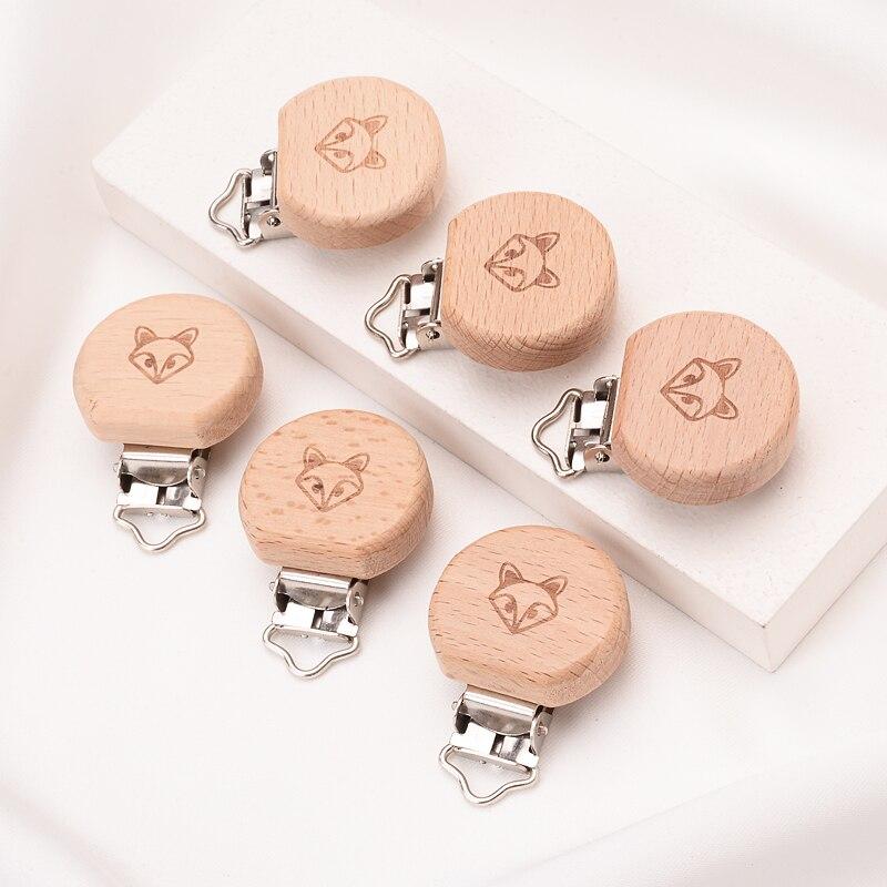 Attache tétine macramé personnalisable renard