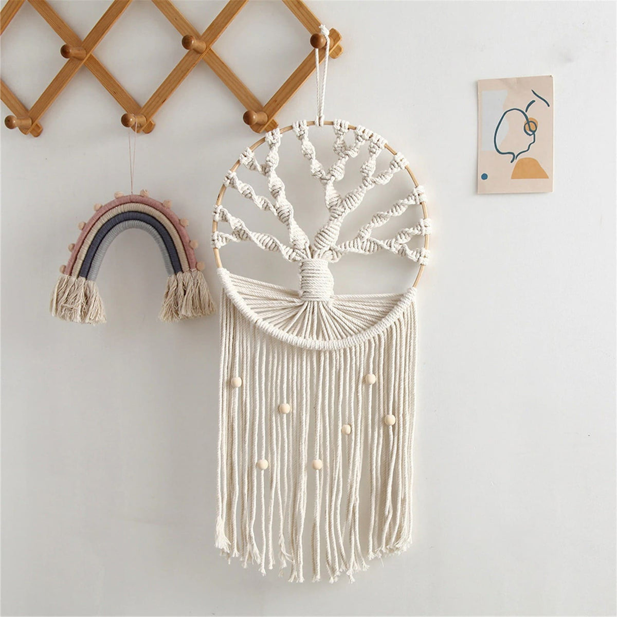 Attrape rêve arbre de vie macramé