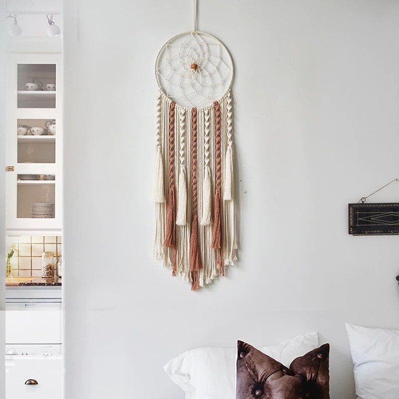 Attrape reve boheme macramé