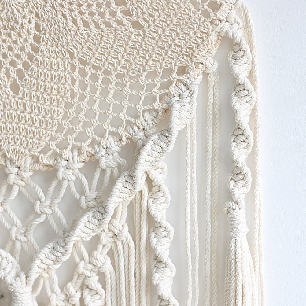 Attrape rêve mariage bohème en macramé