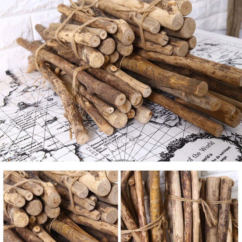 Bâton en bois poli - Pour macramé