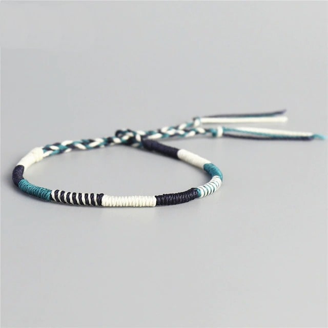 Bracelet bréslen unsexe en coton dégradé de bleu - Etsy France Bracelet bréslen unsexe en coton dégradé de bleu - Etsy France