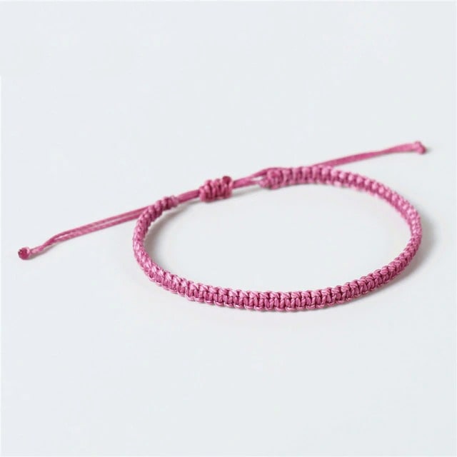 Bracelet macramé couleur mauve