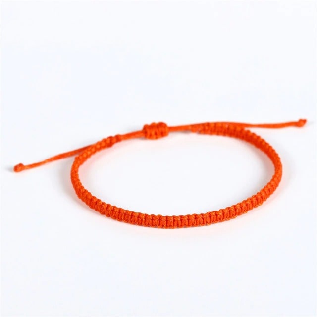 Bracelet macramé couleur orange