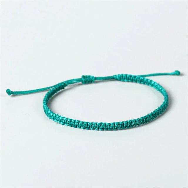 Bracelet macramé couleur turquoise