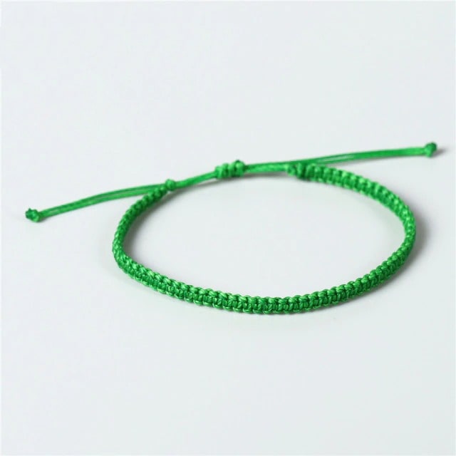 Bracelet macramé couleur vert
