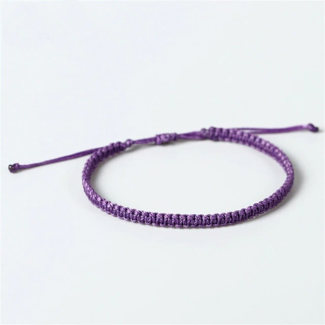 Bracelet macramé couleur violet
