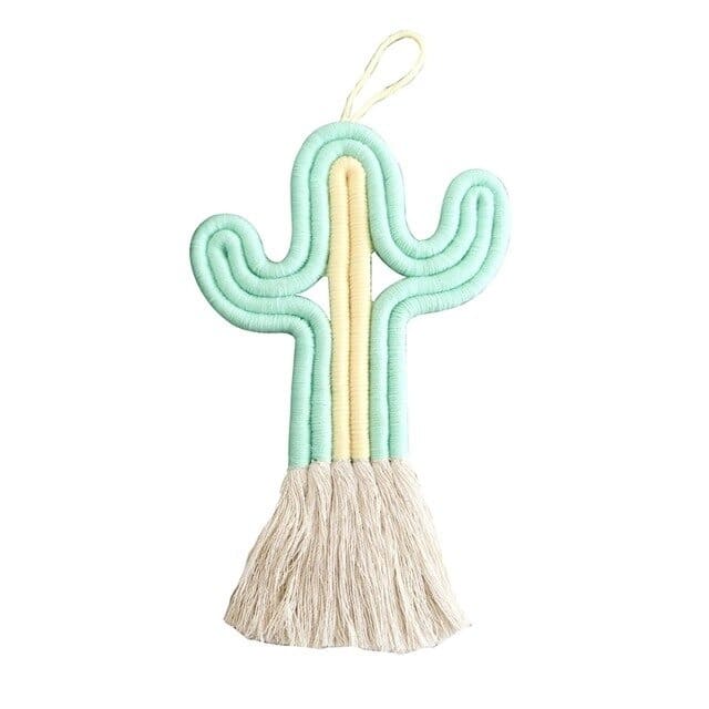 Cactus macramé jaune