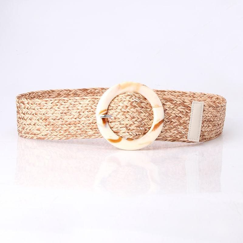 ceinture bohème osier marron beige