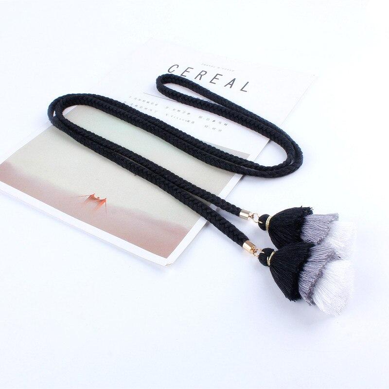 Ceinture pampille en macramé