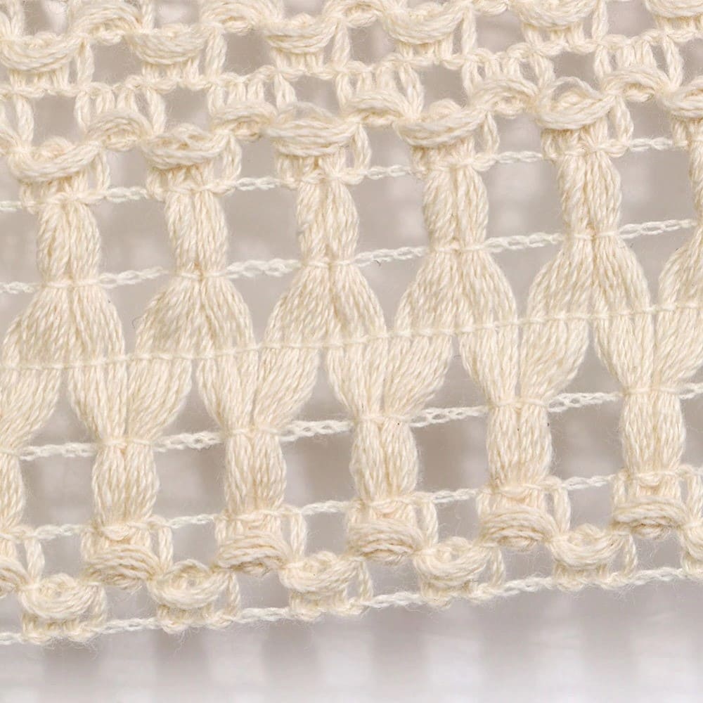 Chemin de table coton style macramé