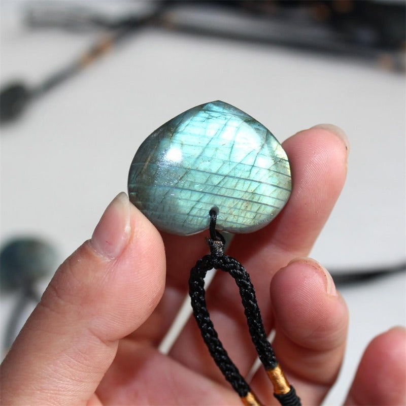 Collier Macramé Labradorite | Passion Macramé