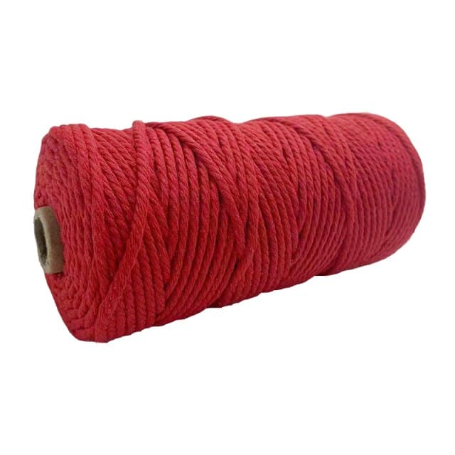 Corde macramé rouge 3 mm