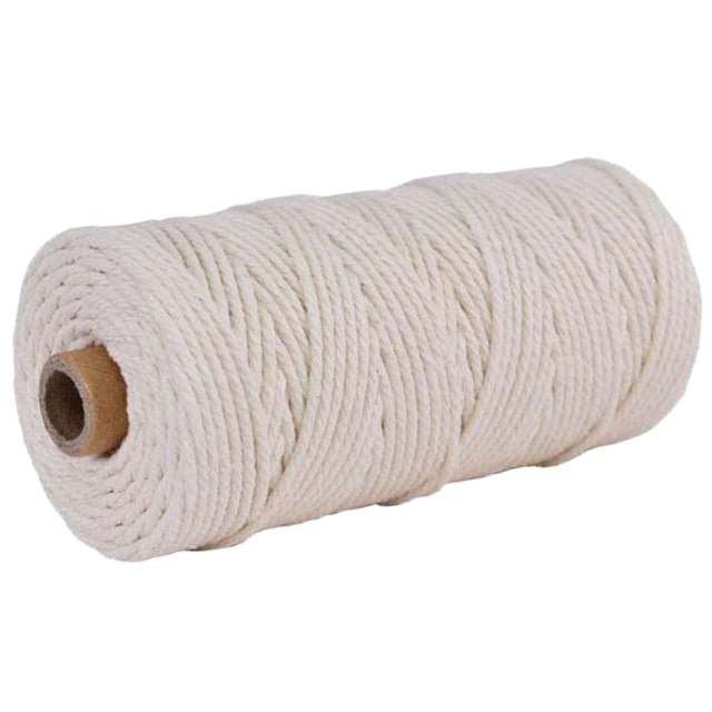 Corde macramé beige 4mm