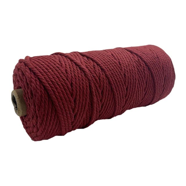 Corde macramé bordeaux 4mm
