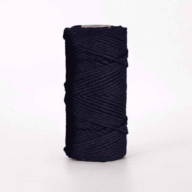Corde macramé noir 4mm