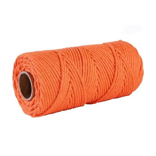 Corde macramé orange 4mm