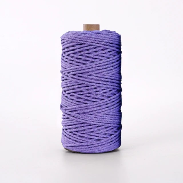 Corde macramé violet 4mm