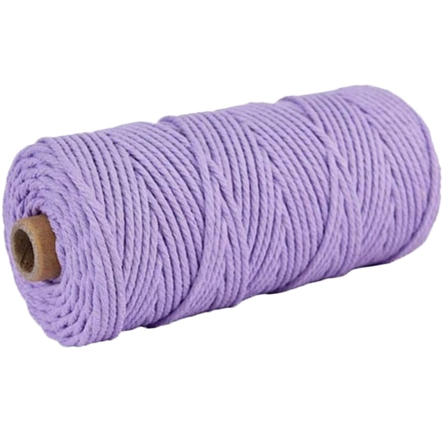 Corde macramé violet 4mm