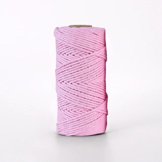 Corde macramé rose 4mm
