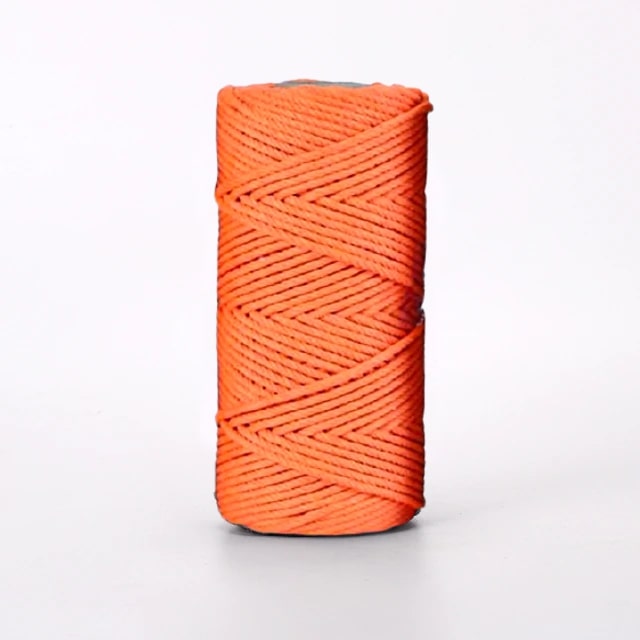 Corde macramé orange 2 mm
