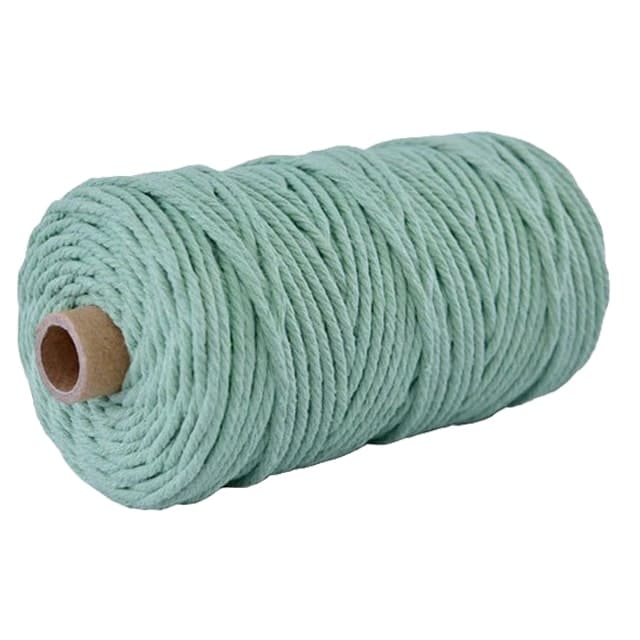 Corde macramé 2 mm vert menthe