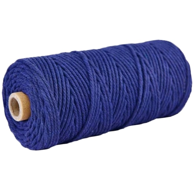 Corde macramé bleu marine 3 mm