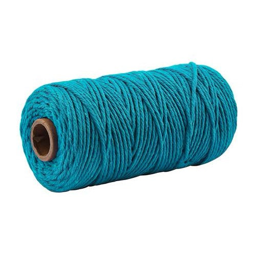 Corde macramé bleu canard 3 mm
