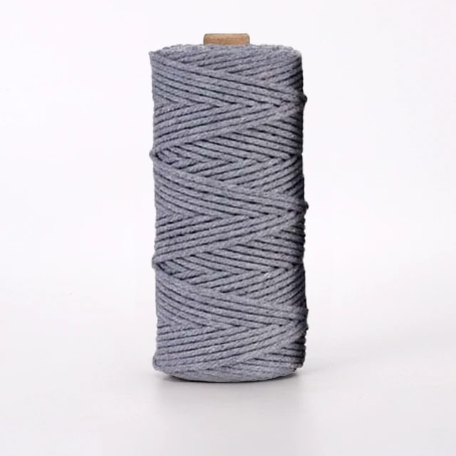 Corde macramé gris 3 mm