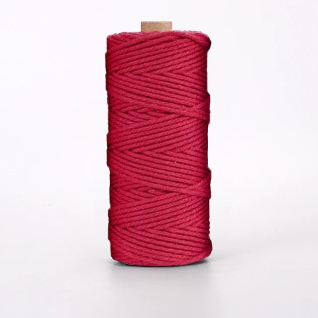 Corde macramé rouge 3 mm