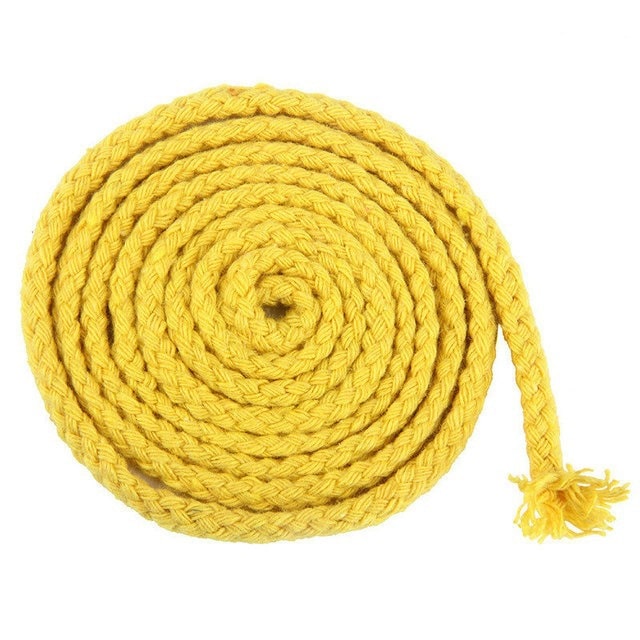 Corde macramé jaune 5mm