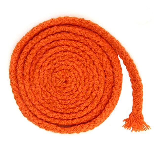 Corde macramé orange 5 mm