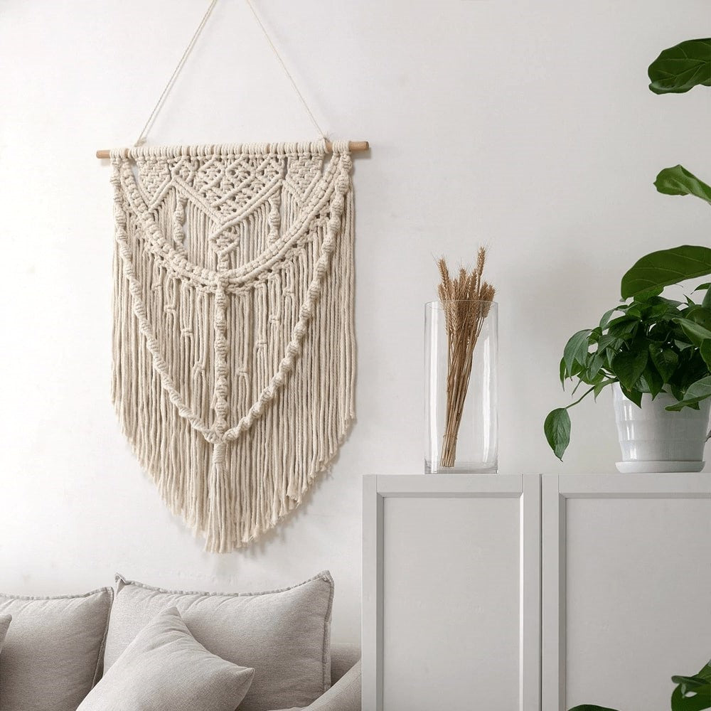 Déco murale macramé