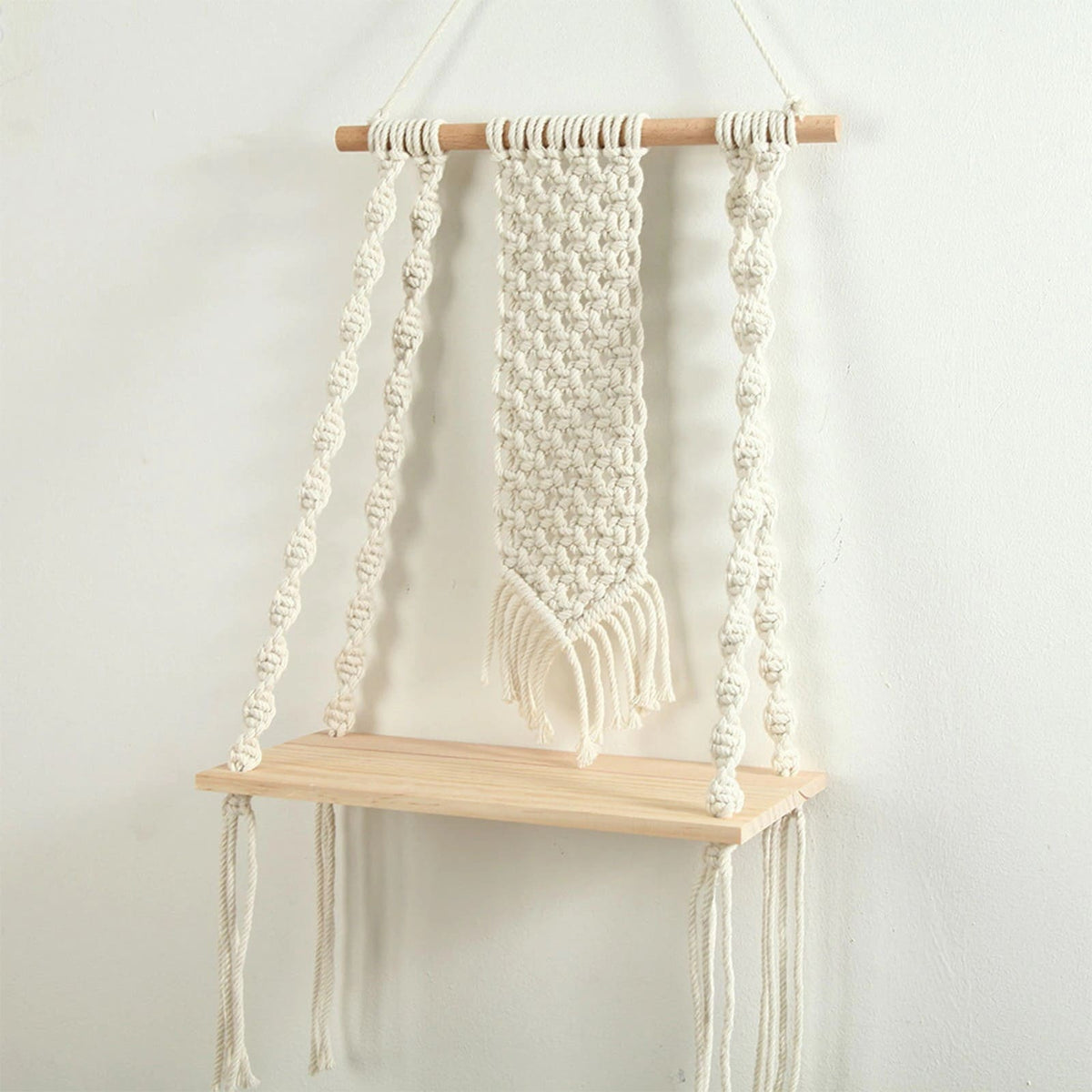 Etagère macramé frange