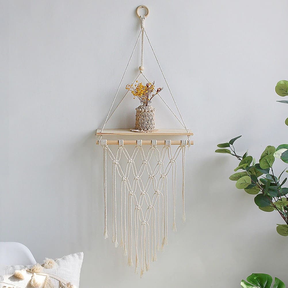 Etagere macramé nordique