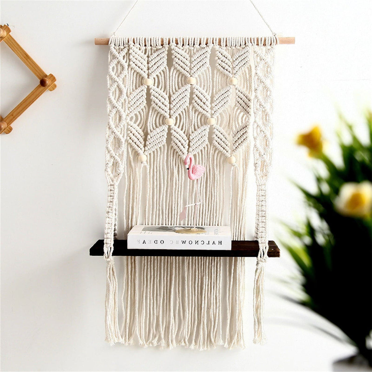 Etagere macramé perles