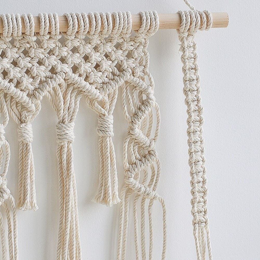 Etagere murale bohème macramé