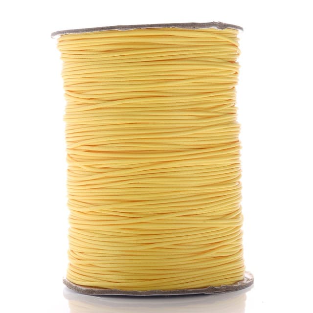 Fil ciré linhasita jaune 2 mm